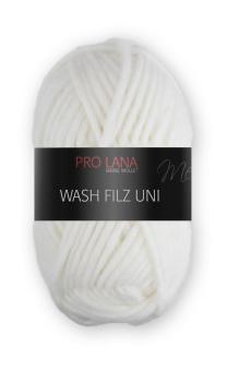 Pro Lana - Wash Filz Uni (101) weiss 