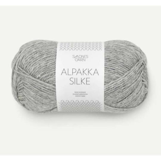 Sandnes Alpaka Silke 50g grey mottled 1042