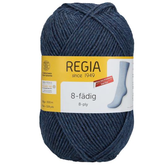 Regia 8-Fädig Uni 150g jeans meliert 2137