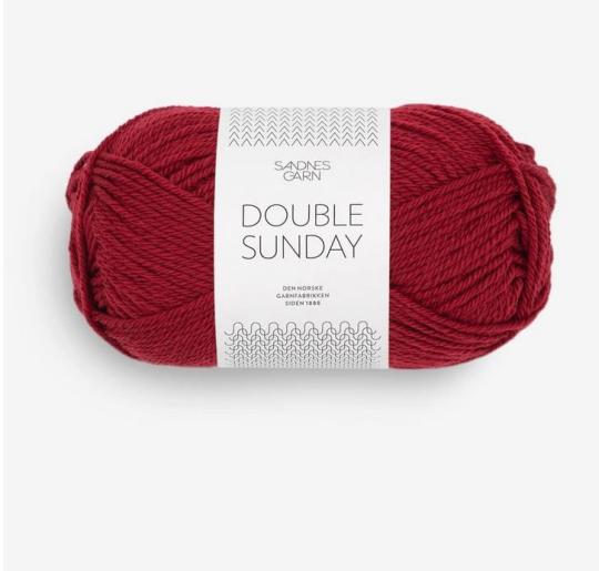 Sandnes 50g Double Sunday - Preis Hit 4236 dyp rød