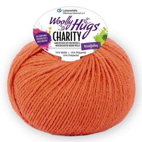 Woolly Hugs Charity 50g - Preis Hit orange 26
