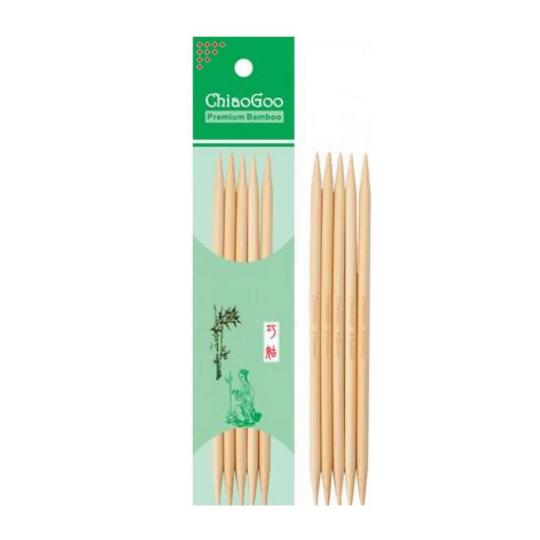 ChiaoGoo Bamboo Natural 13cm Nadelspiel Bambus 2,75 mm - Länge 13 cm
