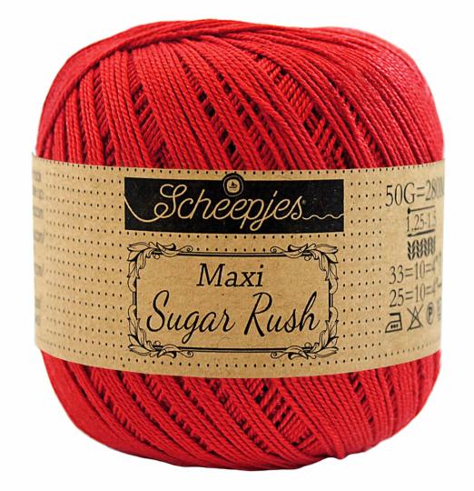 Scheepjes Maxi Sugar Rush 50g - Preis Hit (115) Hot Red