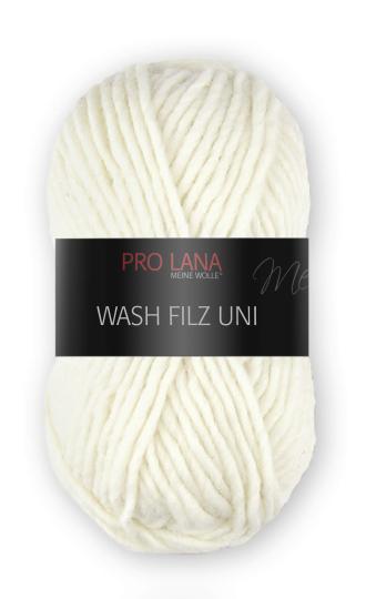 Pro Lana 50g Wash Filz Uni (102) wollweiss