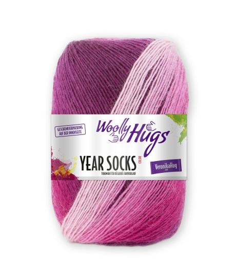 Woolly Hugs Year Socks 100g April