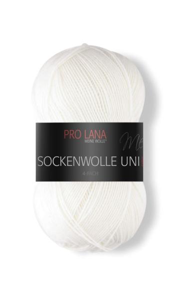 Pro Lana Sockenwolle 4fädig Uni 100g Farbe