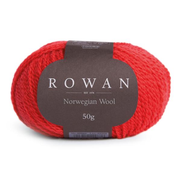 Rowan Norwegian Wool 50g Ribbon Red 018