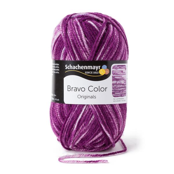 Schachenmayr Bravo Color 50g Violett denim - Farbe Ausverkauf